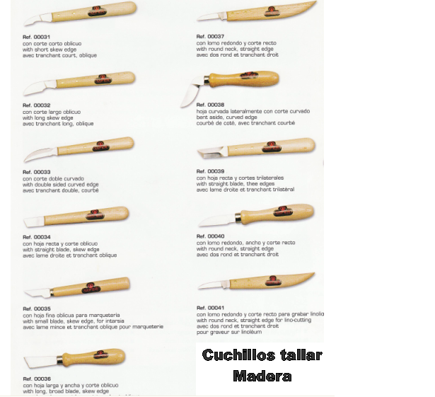 Cuchillos Tallar mod 00031/41
